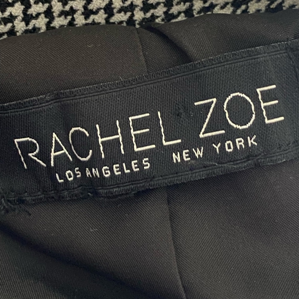 Rachel Zoe Plaid Houndstooth Blazer Jacket Oversized S Business Old Money Preppy - Picture 9 of 10
